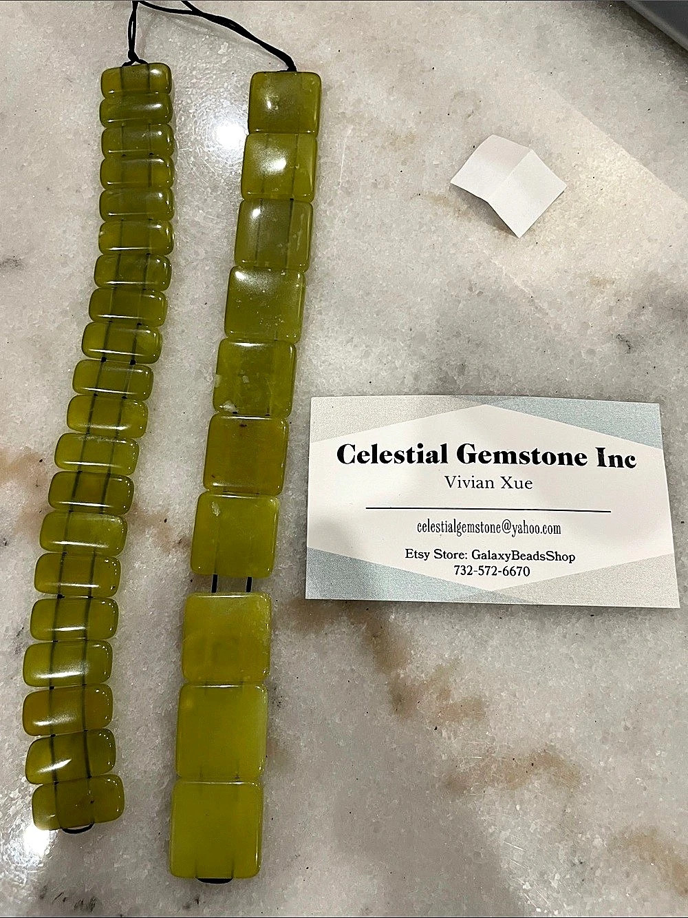Celestial Gemstone Inc Green Gemstone Bead Necklace Strands(2pc)
